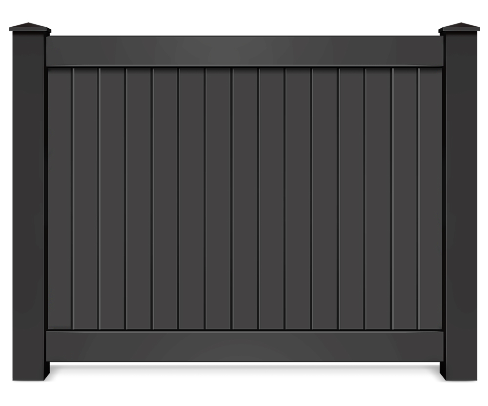Black Vinyl fence contractor in the West Michigan area.