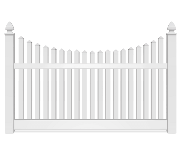 Vinyl Scalloped fence contractor in West Michigan