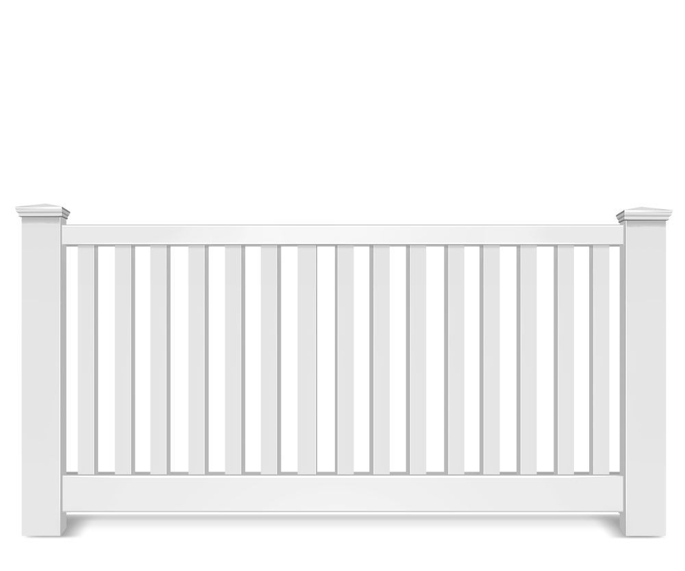 Vinyl picket fence contractor in West Michigan