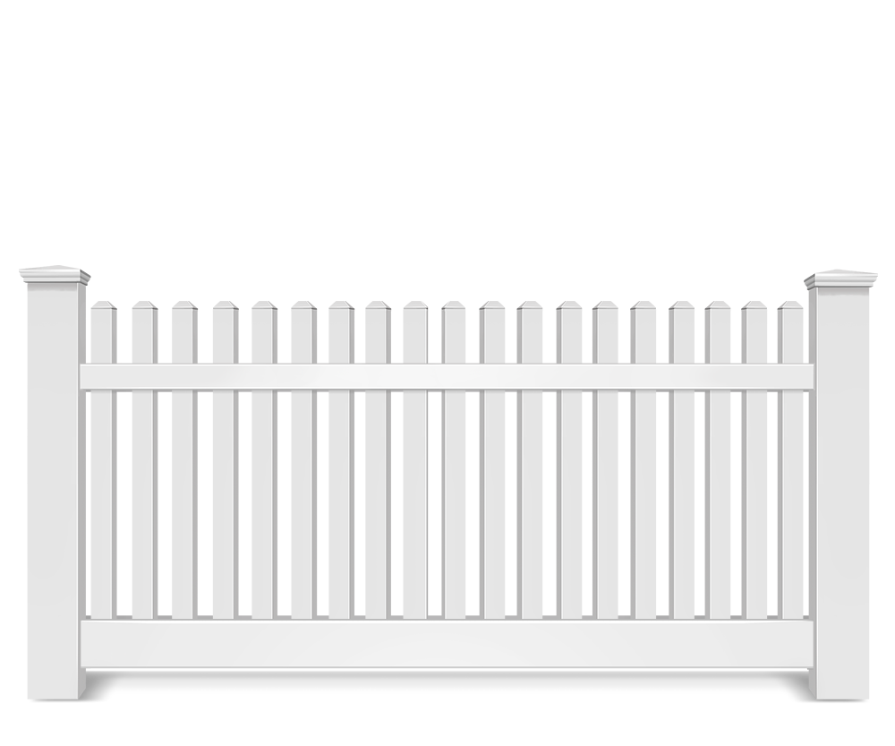 Vinyl picket fence contractor in West Michigan