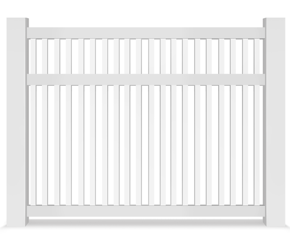 Vinyl semi-privacy fence contractor in West Michigan