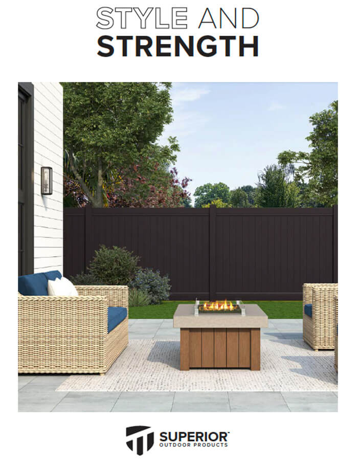 Black PVC Fencing Brochure for Superior Outdoor Living